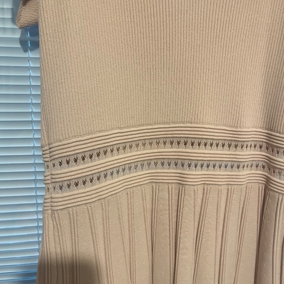 Sandro Paris Fit and Flare Knit Dress, Pink / Blush, Size 6 - Picture 7 of 9